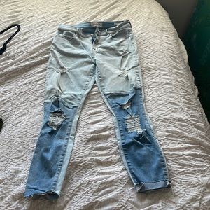 Ripped pacsun multi color jeans.